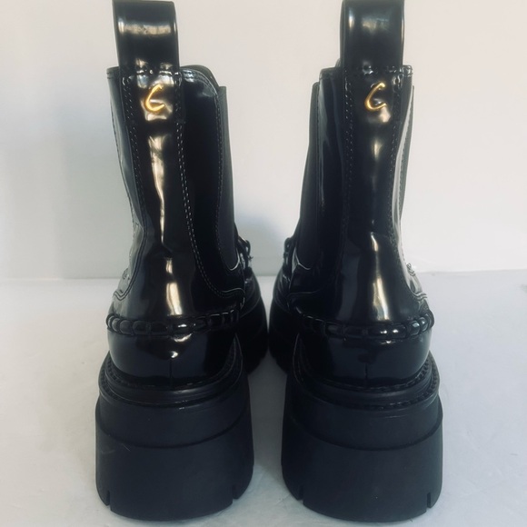 Circus NY by Sam Edelman Brooks Chelsea Chunky Heel Platform Black Boots Size 10 - Picture 11 of 12